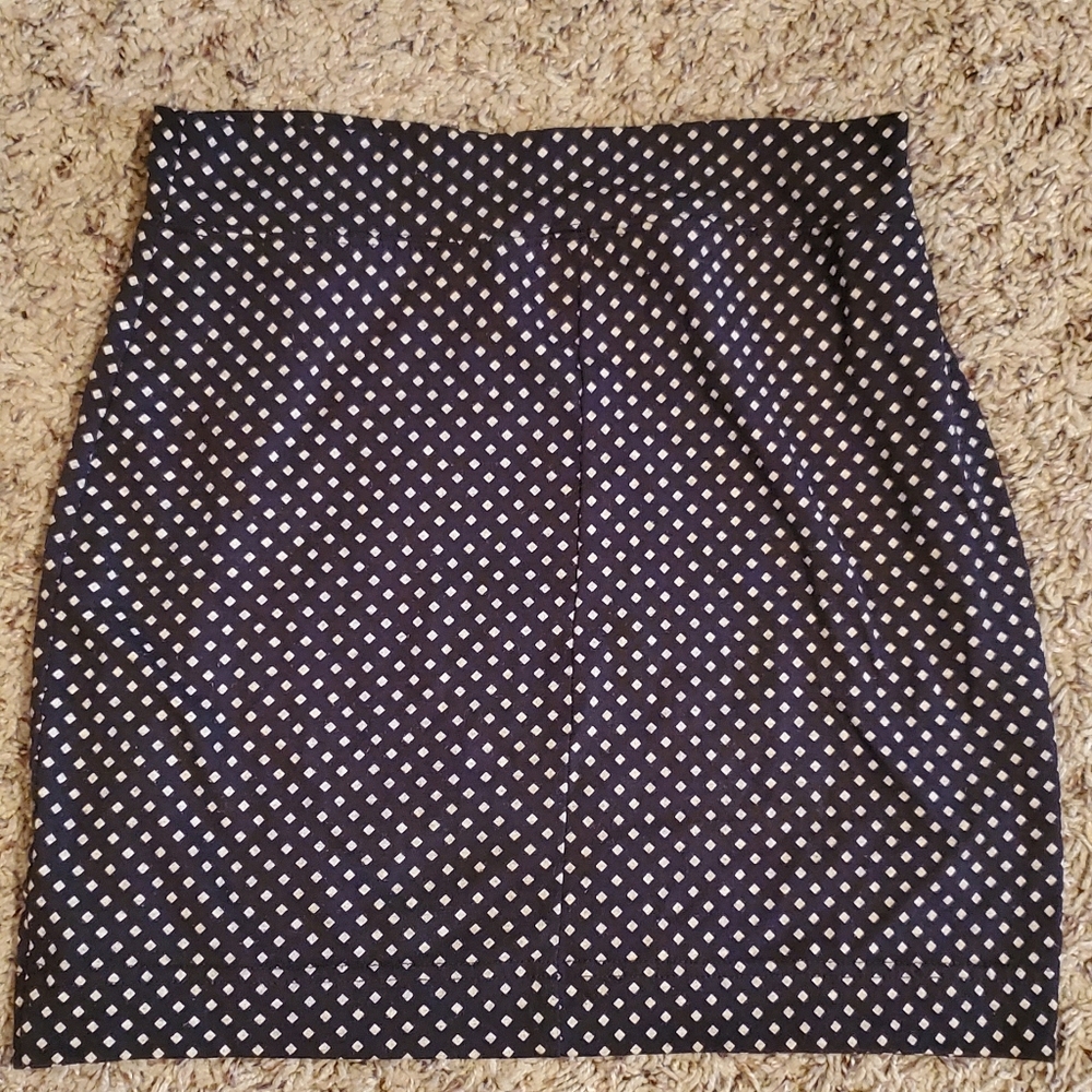 Black & Gold Diamond Stretch Skirt